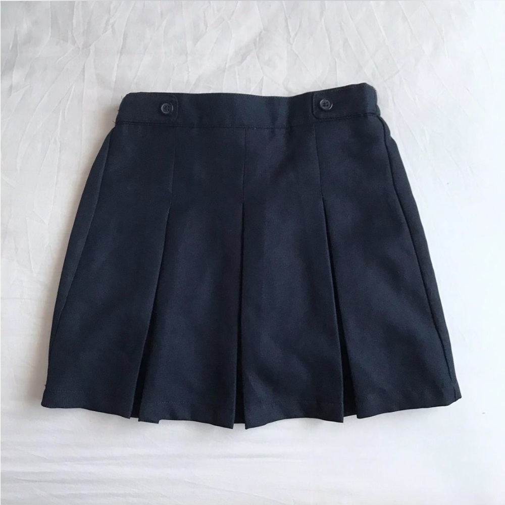 y2k navy blue pleated tennis skirt